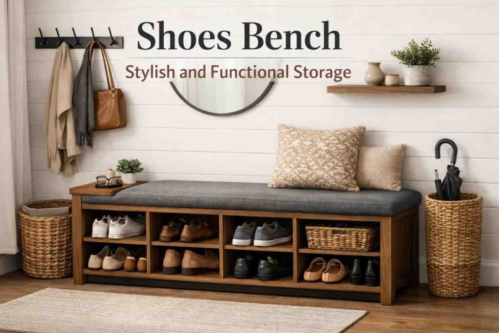 Shoes Bench Stylish and Functional Storage