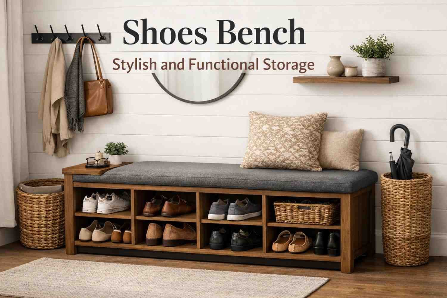 Shoes Bench Stylish and Functional Storage